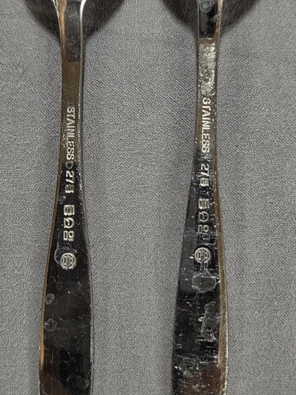 Vintage Korean Cloisonne Enamel Floral Stainless Steel Tea Spoons Dongyang